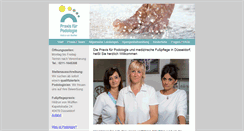 Desktop Screenshot of podologie-vonwulffen.de