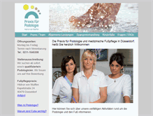 Tablet Screenshot of podologie-vonwulffen.de